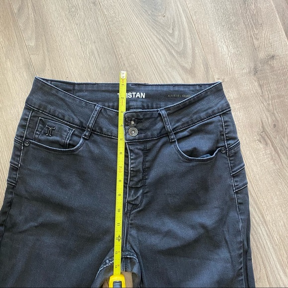 TRISTAN Washed Black High Waist Jeans - Picture 2 of 13